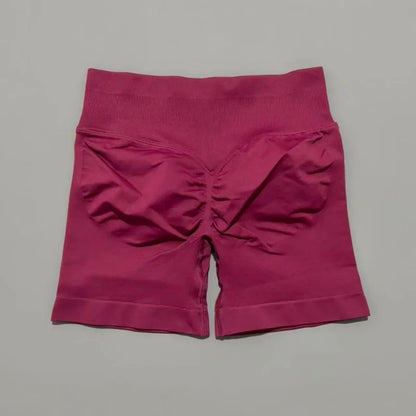 Women Sports Shorts Stretchy Breathable No Camel Toe Seamless Butt Lifting Tummy Control High Waist Yoga Running Shorts