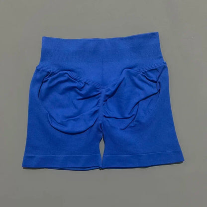 Women Sports Shorts Stretchy Breathable No Camel Toe Seamless Butt Lifting Tummy Control High Waist Yoga Running Shorts